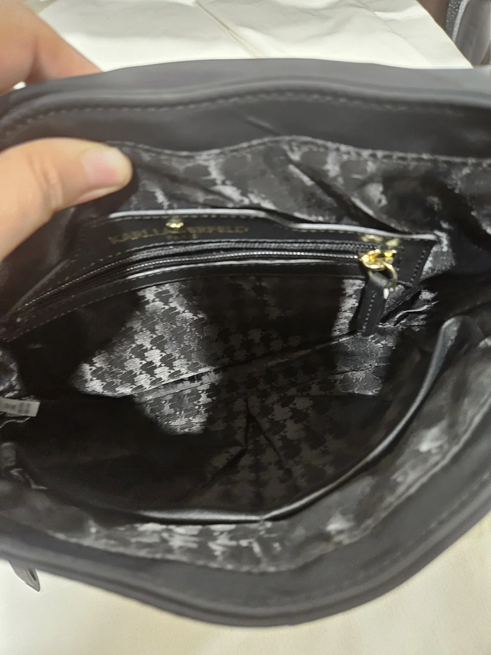 Karl Lagerfeld Black Crossbody Shoulder Bag